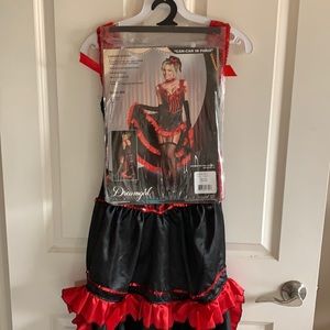 Can can in Paris costume with accessories and original bag